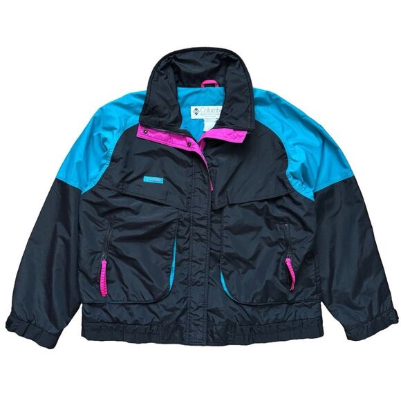Vintage 90s Columbia Womens Sz XL Bugaboo Double Layer Jacket Ski Radial Sleeve - Picture 1 of 10